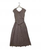 La TOTALITEラ ト―タリテ）の古着「綿麻2wayワンピース」｜グレー