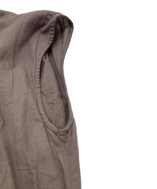 La TOTALITE（ラ ト―タリテ）La TOTALITE (ラ ト―タリテ) 綿麻2wayワンピース グレー サイズ:38の古着・服飾アイテム