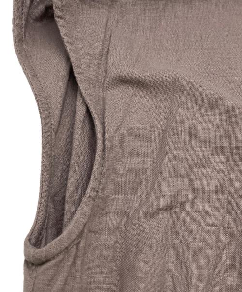 La TOTALITE（ラ ト―タリテ）La TOTALITE (ラ ト―タリテ) 綿麻2wayワンピース グレー サイズ:38の古着・服飾アイテム