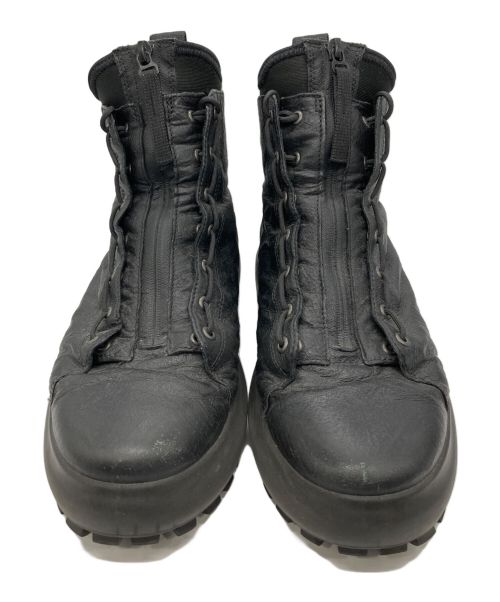 STONE ISLAND（ストーンアイランド）STONE ISLAND (ストーンアイランド) ECCO (エコー) センタージップレザーミリタリーブーツ ブラック サイズ:42の古着・服飾アイテム