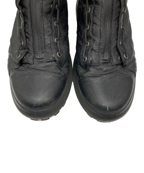 STONE ISLAND（ストーンアイランド）STONE ISLAND (ストーンアイランド) ECCO (エコー) センタージップレザーミリタリーブーツ ブラック サイズ:42の古着・服飾アイテム