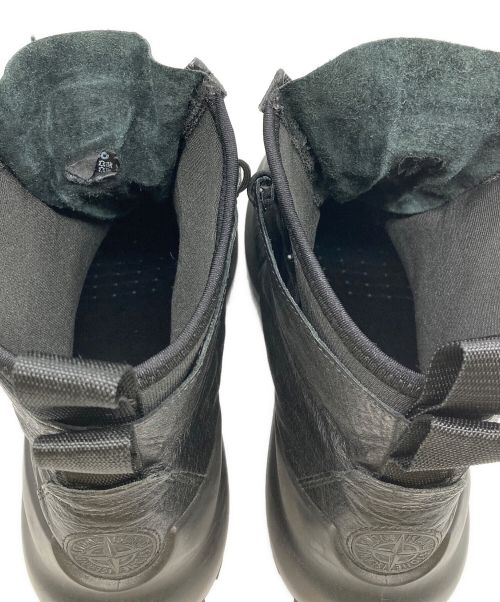 STONE ISLAND（ストーンアイランド）STONE ISLAND (ストーンアイランド) ECCO (エコー) センタージップレザーミリタリーブーツ ブラック サイズ:42の古着・服飾アイテム