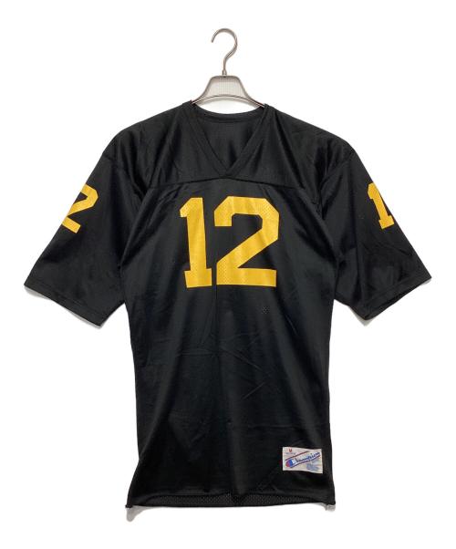 Champion（チャンピオン）Champion (チャンピオン) メッシュフットボールT ブラック サイズ:Ｍの古着・服飾アイテム