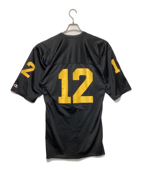 Champion（チャンピオン）Champion (チャンピオン) メッシュフットボールT ブラック サイズ:Ｍの古着・服飾アイテム