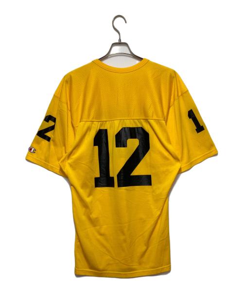 Champion（チャンピオン）Champion (チャンピオン) メッシュフットボールT イエロー サイズ:Ｍの古着・服飾アイテム