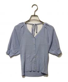 Diagram（ダイアグラム）の古着「パフスリーブトップス」｜ブルー