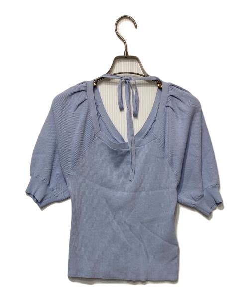 Diagram（ダイアグラム）Diagram (ダイアグラム) パフスリーブトップス ブルー サイズ:36の古着・服飾アイテム