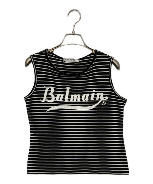 BALMAIN（バルマン）BALMAIN (バルマン) ノースリーブTシャツ ブラック サイズ:38の古着・服飾アイテム