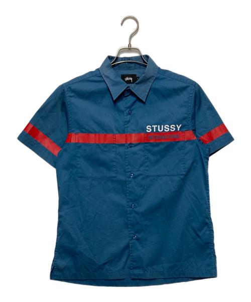 stussy（ステューシー）stussy (ステューシー) 半袖シャツ ブルー サイズ:Sの古着・服飾アイテム