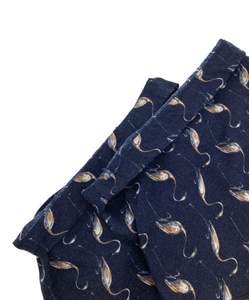 POLO RALPH LAUREN（ポロ・ラルフローレン）POLO RALPH LAUREN (ポロ・ラルフローレン) オールドフラミンゴ柄レーヨンオープンカラーシャツ ネイビー サイズ:Lの古着・服飾アイテム
