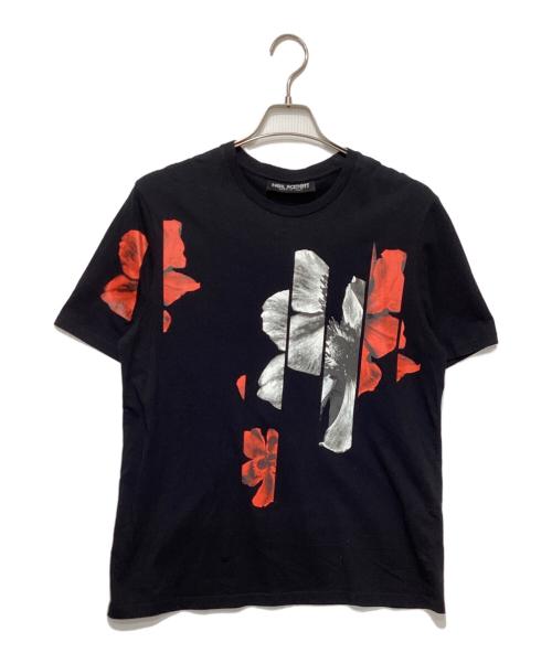 NEIL BARRETT（ニールバレット）NEIL BARRETT (ニールバレット) Flower Print Tシャツ ブラック サイズ:Mの古着・服飾アイテム