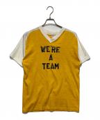 COLLEGIATE PACIFICカレッジパシフィック）の古着「プリントTシャツ」｜イエロー