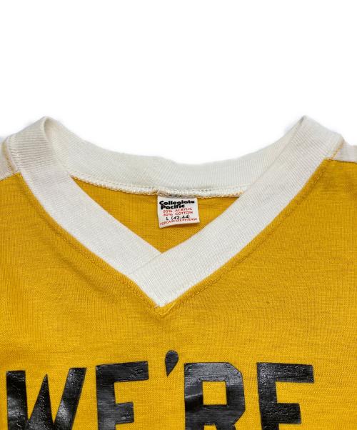 COLLEGIATE PACIFIC（カレッジパシフィック）COLLEGIATE PACIFIC (カレッジパシフィック) プリントTシャツ イエロー サイズ:Ｌの古着・服飾アイテム