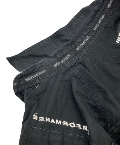 HARLEY-DAVIDSON（ハーレーダビッドソン）HARLEY-DAVIDSON (ハーレーダビッドソン) 刺繍半袖シャツ ブラック サイズ:Ｌの古着・服飾アイテム