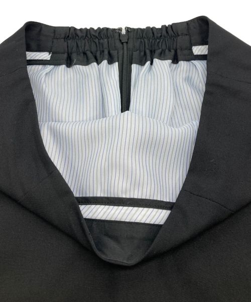 FRAY ID（フレイ アイディー）FRAY ID (フレイ アイディー) TWレイヤードデザインスカート ブラック サイズ:1の古着・服飾アイテム