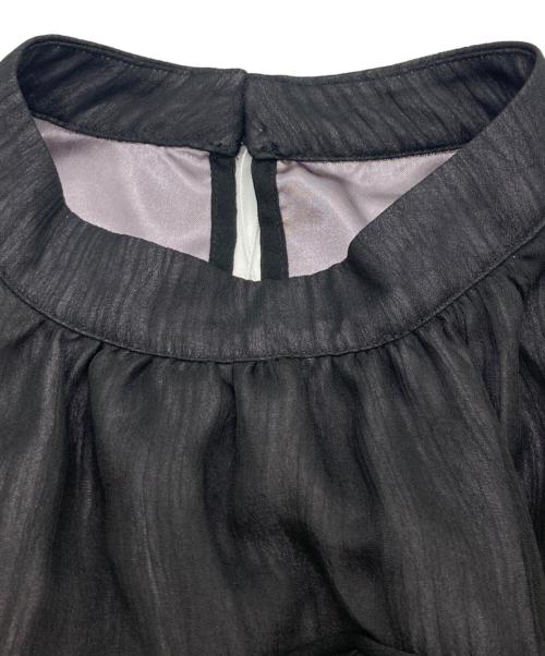 PROPORTION BODY DRESSING（プロポーションボディドレッシング）PROPORTION BODY DRESSING (プロポーションボディドレッシング) シフォンギャザーワンピース ブラック サイズ:S 未使用品の古着・服飾アイテム