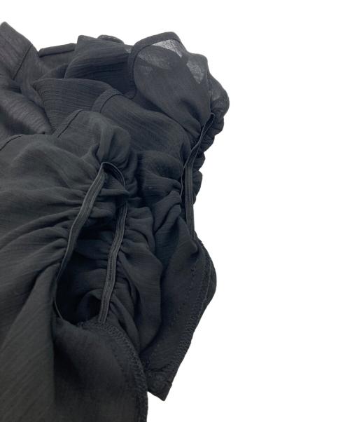 PROPORTION BODY DRESSING（プロポーションボディドレッシング）PROPORTION BODY DRESSING (プロポーションボディドレッシング) シフォンギャザーワンピース ブラック サイズ:S 未使用品の古着・服飾アイテム