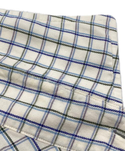 POLO RALPH LAUREN（ポロ・ラルフローレン）POLO RALPH LAUREN (ポロ・ラルフローレン) チェックシャツ ホワイト×ネイビー サイズ:Ｌの古着・服飾アイテム