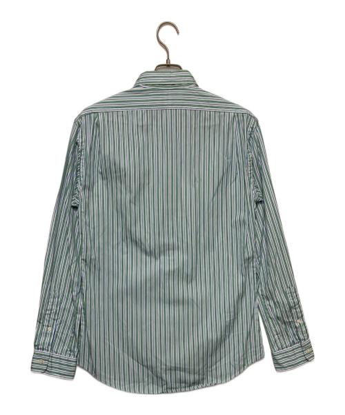 POLO RALPH LAUREN（ポロ・ラルフローレン）POLO RALPH LAUREN (ポロ・ラルフローレン) ストライプシャツ グリーン サイズ:Lの古着・服飾アイテム