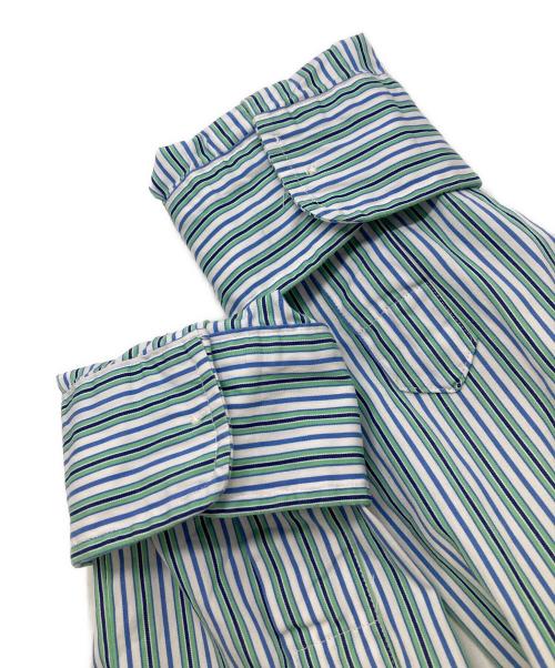POLO RALPH LAUREN（ポロ・ラルフローレン）POLO RALPH LAUREN (ポロ・ラルフローレン) ストライプシャツ グリーン サイズ:Lの古着・服飾アイテム