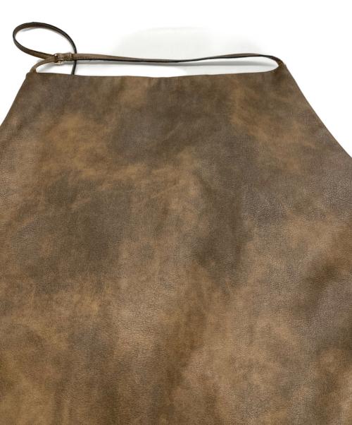 COLLAGE GALLARDAGALANTE（コラージュ ガリャルダガランテ）COLLAGE GALLARDAGALANTE (コラージュ ガリャルダガランテ) エコレザーキャミソール ブラウン サイズ:F 未使用品の古着・服飾アイテム