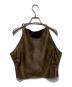 COLLAGE GALLARDAGALANTE（コラージュ ガリャルダガランテ）の古着「エコレザーキャミソール」｜ブラウン