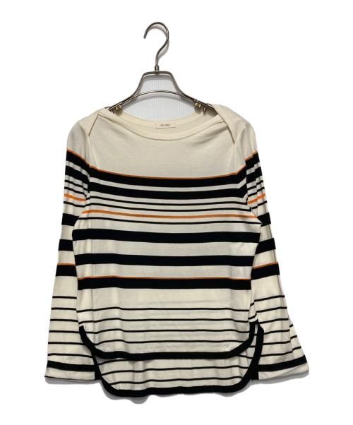 DES PRES（デ プレ）DES PRES (デ プレ) コンパクトコットン ボートネックプルオーバー ベージュ サイズ:Fの古着・服飾アイテム