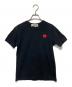 PLAY COMME des GARCONS（プレイ コムデギャルソン）の古着「ハートロゴTシャツ」｜ブラック