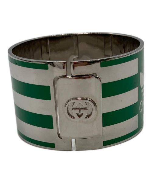 GUCCI（グッチ）GUCCI (グッチ) adidas (アディダス) ストライプ ラインブレスレット グリーン サイズ:-の古着・服飾アイテム