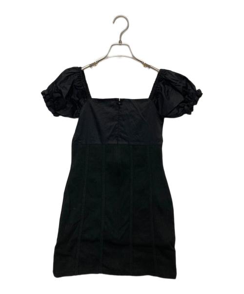 melt the lady（メルトザレディ）MELT THE LADY (メルトザレディ) ニット切替ワンピース ブラック サイズ:FREE 未使用品の古着・服飾アイテム