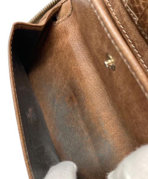 GUCCI（グッチ）GUCCI (グッチ) BAMBOO AROUND WALLET ブラウンの古着・服飾アイテム