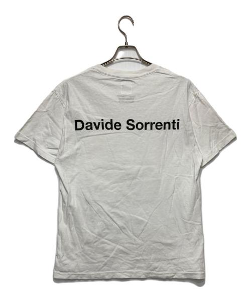 DAVIDE SORRENTI（ダヴィデ・ソレンティ）DAVIDE SORRENTI (ダヴィデ・ソレンティ) WACKO MARIA (ワコマリア) DAVIDE SORRENTIプリントTシャツ ホワイト サイズ:Ｌの古着・服飾アイテム