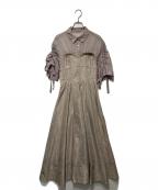 Snidelスナイデル）の古着「ジャガードペアドッキングワンピース」｜グレー