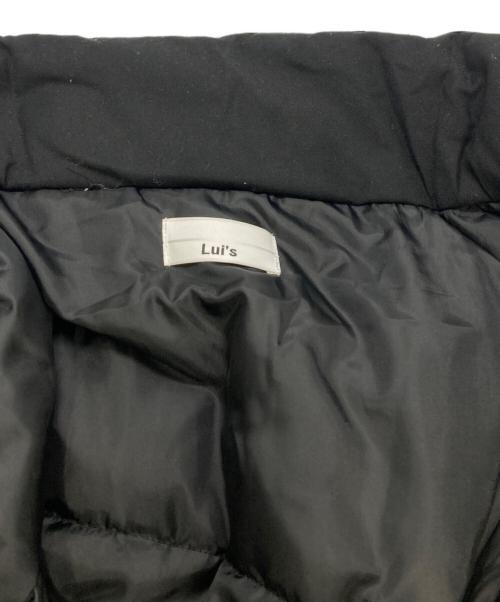 Lui's（ルイス）Lui's (ルイス) 中綿スタンドカラーコート ブラック サイズ:Mの古着・服飾アイテム