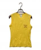CELINEセリーヌ）の古着「ノースリーブTシャツ」｜イエロー
