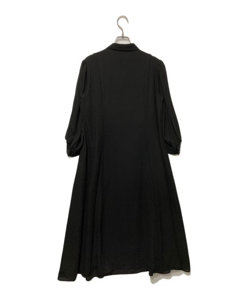 callarus（カラス）callarus (カラス) ブラウスワンピース ブラック サイズ:Lの古着・服飾アイテム