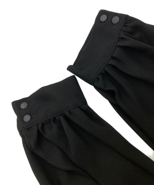 callarus（カラス）callarus (カラス) ブラウスワンピース ブラック サイズ:Lの古着・服飾アイテム