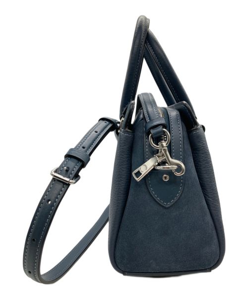 COACH（コーチ）COACH (コーチ) 2WAYレザーバッグ ミニ ダーシー キャリーオール ブルーの古着・服飾アイテム