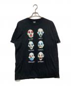 THE DARK KNIGHTダークナイト）の古着「ピエロマスクプリントTシャツ」｜ブラック