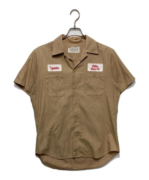 WACKO MARIA（ワコマリア）WACKO MARIA (ワコマリア) ワッペンワークシャツ ベージュ サイズ:Ｍの古着・服飾アイテム