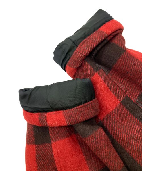 South2 West8（サウスツー ウエストエイト）South2 West8 (サウスツー ウエストエイト) チェックメルトンジャケット レッド サイズ:Ｍの古着・服飾アイテム