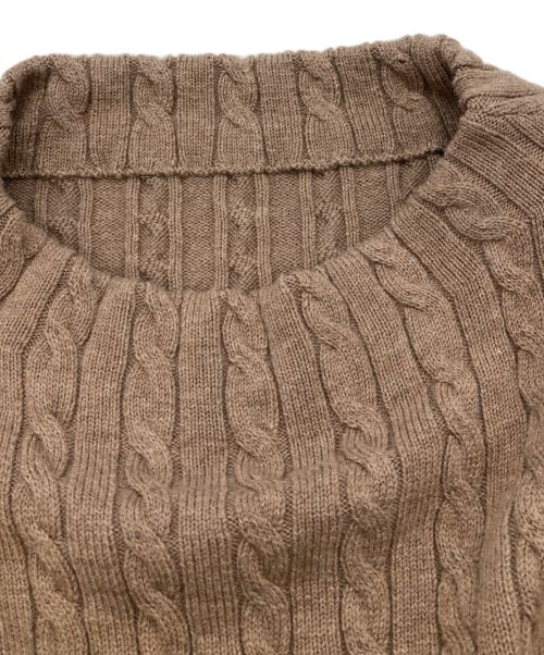 HER LIP TO（ハーリップトゥ）HER LIP TO (ハーリップトゥ) ニットワンピース ブラウン サイズ:Sの古着・服飾アイテム