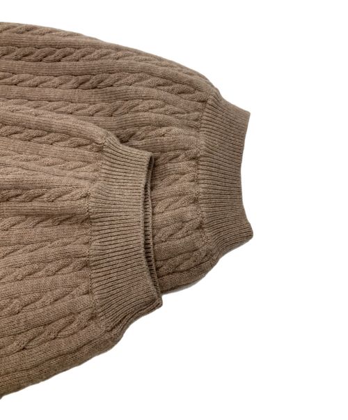 HER LIP TO（ハーリップトゥ）HER LIP TO (ハーリップトゥ) ニットワンピース ブラウン サイズ:Sの古着・服飾アイテム