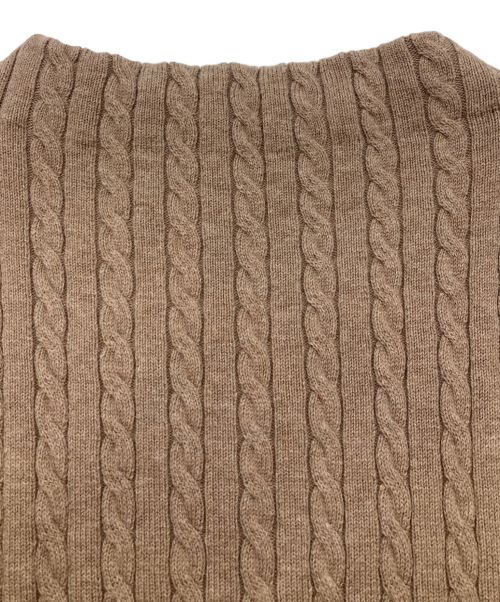 HER LIP TO（ハーリップトゥ）HER LIP TO (ハーリップトゥ) ニットワンピース ブラウン サイズ:Sの古着・服飾アイテム