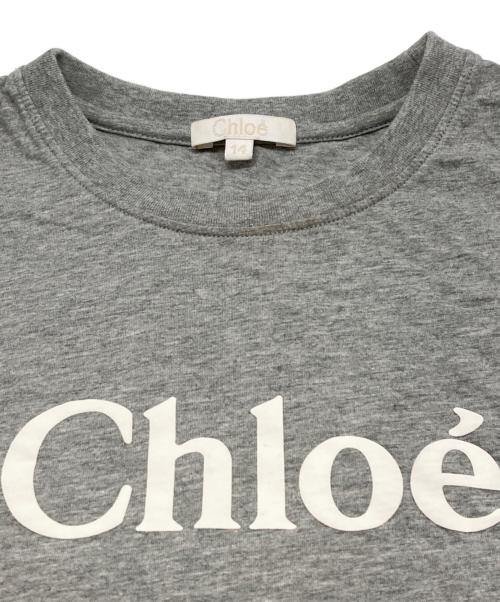 Chloe（クロエ）Chloe (クロエ) ロゴプリントTシャツ グレー サイズ:14の古着・服飾アイテム