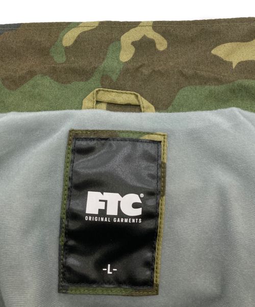 FTC（エフティーシー）FTC (エフティーシー) 迷彩柄ロゴコーチジャケット グリーン サイズ:Lの古着・服飾アイテム