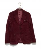 PRADAプラダ）の古着「コーデュロイテーラードジャケット」｜ワインレッド