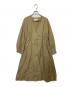 green label relaxing（グリーンレーベルリラクシング）の古着「ギャザードロストガウンコート」｜ベージュ