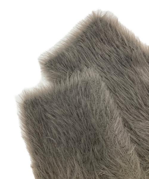 PLST（プラステ）PLST (プラステ) フェザーヤーン2WAYクルーネックカーディガン グレー サイズ:Sの古着・服飾アイテム