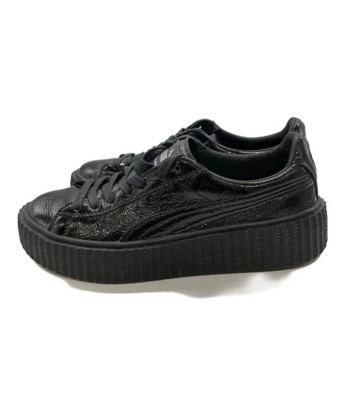 Fenty PUMA by Rihanna（フェンティ プーマ バイ リアーナ）Fenty PUMA by Rihanna (フェンティ プーマ バイ リアーナ) ローカットスニーカー ブラック サイズ:24.5の古着・服飾アイテム